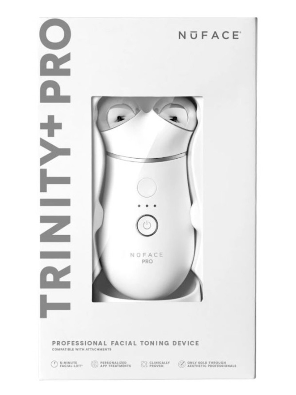 NuFace trinity+ White Microcurrent Facial Sculpting Device
